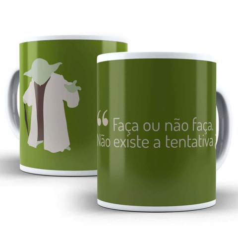 Caneca Mestre Yoda Frase