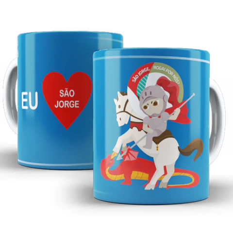 Caneca Eu Amo São Jorge