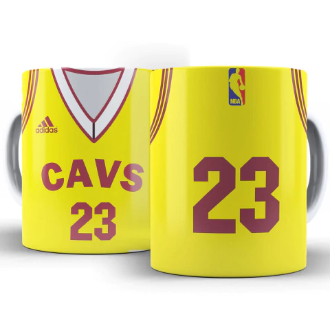 Caneca Camisa Cavs NBA - comprar online