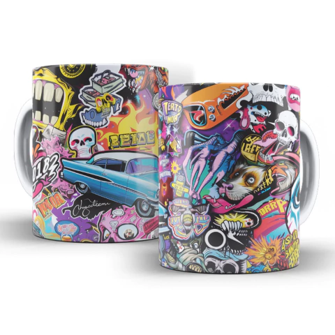 Caneca Skate Shape