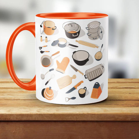 Caneca Utensílios Cozinha