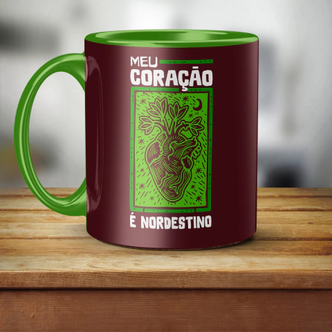 Caneca Meu Coração É Nordestino - comprar online