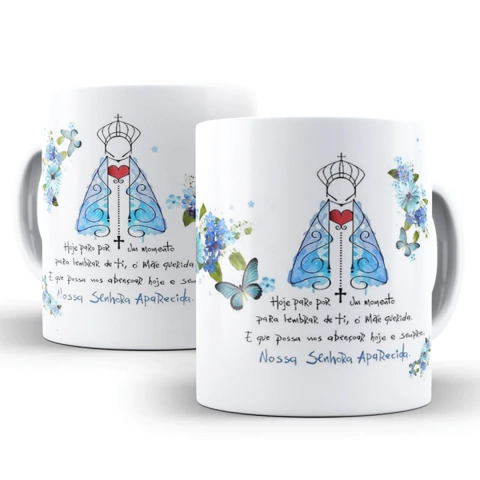 Caneca NSra Aparecida Oração