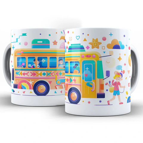 Caneca Ônibus Escolar