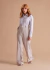 Calça Alfaiataria Reta com Frisos - Cinza - buy online