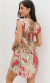 vestido curto soltinho casual de verão elegante, em viscose ou linho, estampados nas cores azul ou rosa e offwhite