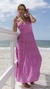 Vestido longo laise casual. para o dia a dia, simples mas elegante. Disponível nas cores branco, rosa e preto