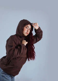 Jaqueta Corta Vento Anorak Camaleão Urbano Marrom - comprar online