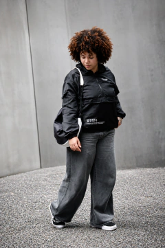 Jaqueta Corta Vento Anorak Camaleão Urbano Capuz Preta-Masculino - Camaleão Urbano