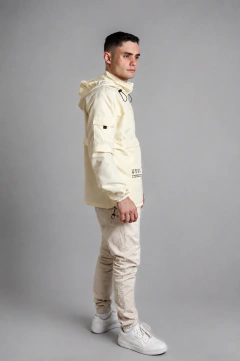 Imagem do Jaqueta Corta Vento Anorak Camaleão Urbano Capuz Offwhite