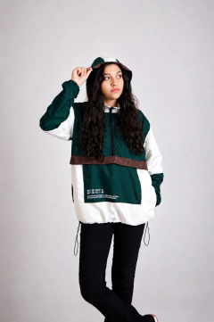 Jaqueta Corta Vento Anorak Camaleão Urbano Capuz Verde - comprar online