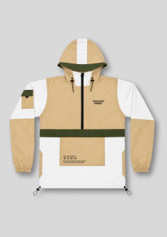 Jaqueta Corta Vento Anorak Camaleão Urbano Capuz Ouro - comprar online