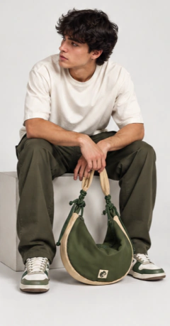 Bag Canoa Camaleão Urbano verde musgo na internet