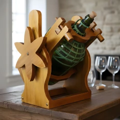 Suporte para Garrafão de Vinho - Serve fácil - Mogno