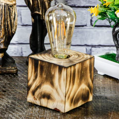 Imagem do Luminária de Mesa em Madeira Maciça - Relic