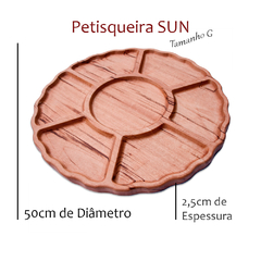 PETISQUEIRA SUN - MADEIRA NOBRE - 7 COMPARTIMENTOS - Delenha Decor