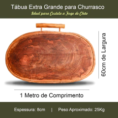Tábua de Carne Extra Grande - 1 Metro X 60cm - Modelo Único Exclusivo! - Delenha Decor