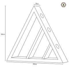 Triângulo Porta Rolhas / Tampinhas / Anéis - Feito em Madeira Maciça na internet