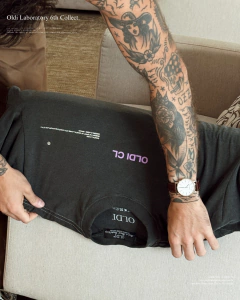 T SHIRT LOGO CL GREY STONE - OLDI