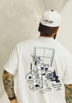 T SHIRT DINNER OFF WHITE - OLDI - comprar online