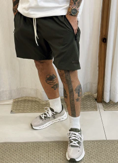 ZÍP SHORTS DARK GREEN - OLDI - OLDI®