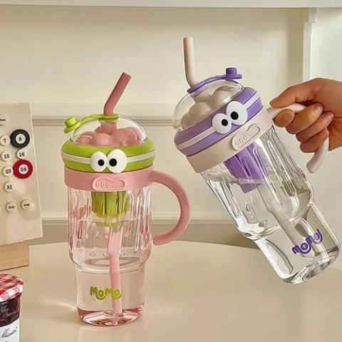 Botella Kawaii 1280ml con Sorbete, Infusor y Manija - comprar online