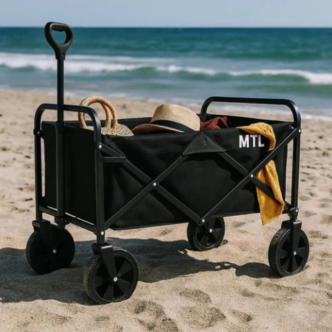 Carro Plegable Con Ruedas Hierro Multiuso – Soporta 100 kg Playa, Camping y Jardín - comprar online