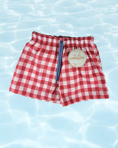 Short Cuadrilé Rojo