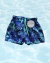 Short Flor Batick Azul