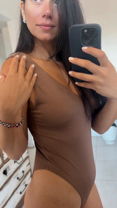 BODY- CRISTAL - lurex - marrón en internet