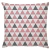 Capa de Almofada Triângulo Rosa e Cinza