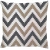 Capa de Almofada Chevron Bege e Cinza