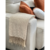 Manta Decorativa em Chenille Bege Cru - comprar online