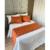 Peseira Decorativa Drapeada com Forro Terracota Linho - Prazo de produção 14 dias - comprar online