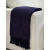 Manta Decorativa em Chenille Azul Marinho - comprar online