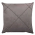 Capa de Almofada Drapeada Cinza