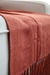 Manta Decorativa de Algodão Carmel Terracota - comprar online