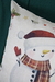 Capa de Almofada em Linho Natal Boneco Neve - comprar online