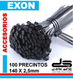 Precintos Bolsa X 100 Unidades 140mm X 2,5mm Negro, DS-925140