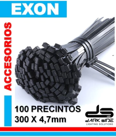 Precintos Bolsa X 100 Unidades 300mm X 4,7mm Negro, DS-900012