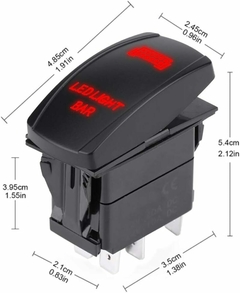 Tecla Interruptor con Led Basculante , DS-LJ10RED - comprar online