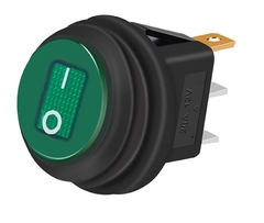 TECLA PARA 12 / 24 VOLT C/LED, GUARDAPOLVO, DS-DIV80148 - comprar online