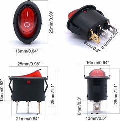 TECLA EMBUTIR OVALADA 12 / 24 VOLT C/LED, DS-DIVAIOOVAL - comprar online