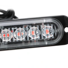 BALIZA LED ULTRA SLIM, 10W, ROJO, 8 EFECTOS MANUAL, DS-FLASH RYR - tienda online
