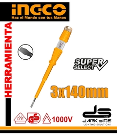 DESTORNILLADOR BUSCAPOLO 3x140mm, DS-HSDT1408 INGCO