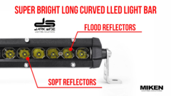 BARRA LED CURVA SUPER SLIM ,180W, 82cm, PREMIUM, MIKEN, DS-0150 - comprar online