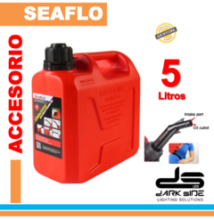 Tanque combustible y bidón - Seaflo 5 lts con venteo, pico vertedor y cierre automático, DS-5litros - comprar online