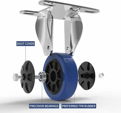 CARRO PLATAFORMA PLEGABLE DE 4 RUEDAS PARA 150KG INDUSTRIAL, MIKEN, DS-CARROMIKEN en internet