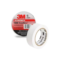 Rollo Cinta Aisladora 3M Temflex 1550 18mm X 10m, Económica, DS-45929 - DARK SIDE LED