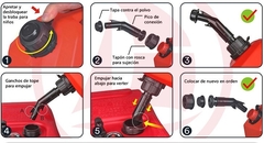 Tanque combustible y bidón - Seaflo 5 lts con venteo, pico vertedor y cierre automático, DS-5litros en internet